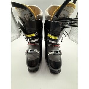 Salomon Ski Boots Black Gray Red Gold (Mondo System Size 30)